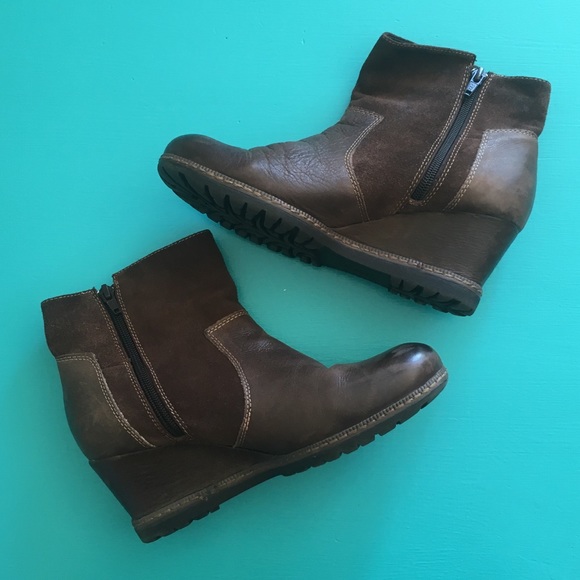 Earth Shoes Earth Leather Hilltopper Ankle Boots Poshmark